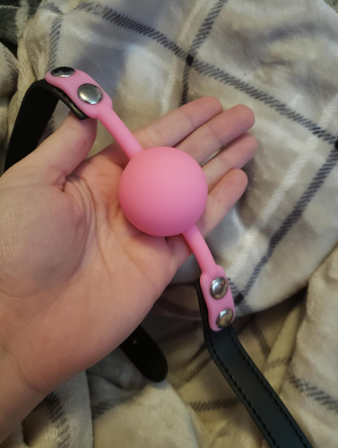 Ball Gag Pink Silicone Gag photo review