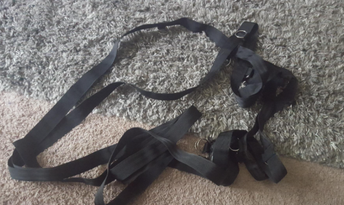 Sex Bondage for Couples with 2 Bed Straps 4 Wrists Ankle Cuffs BDSM Toy Bedroom Restraints photo review