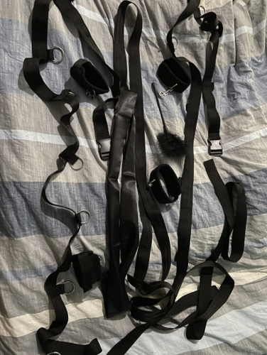 Sex Bondage for Couples with 2 Bed Straps 4 Wrists Ankle Cuffs BDSM Toy Bedroom Restraints photo review